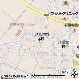 熊本県菊池市下西寺2114周辺の地図