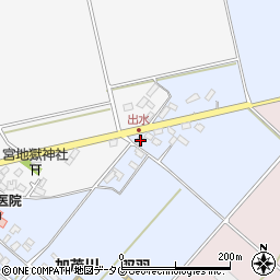 熊本県菊池市七城町甲佐町341周辺の地図