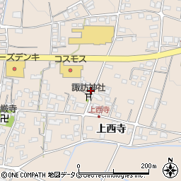 熊本県菊池市上西寺1775周辺の地図