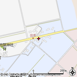 熊本県菊池市七城町甲佐町345周辺の地図