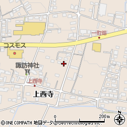 熊本県菊池市上西寺1734周辺の地図