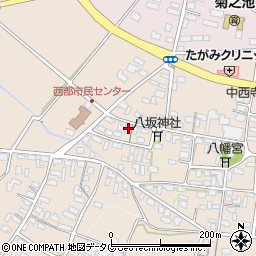 熊本県菊池市下西寺2107周辺の地図