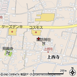 熊本県菊池市上西寺1778周辺の地図