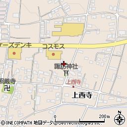 熊本県菊池市上西寺1776周辺の地図