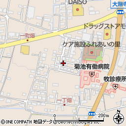 熊本県菊池市上西寺1654-21周辺の地図