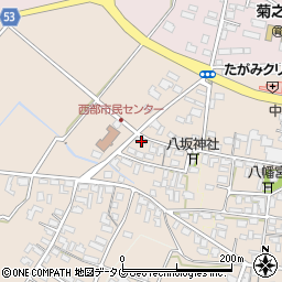 熊本県菊池市下西寺2080周辺の地図