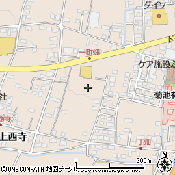 熊本県菊池市上西寺1687周辺の地図