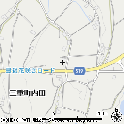 大分県豊後大野市三重町内田1891周辺の地図