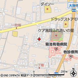 熊本県菊池市上西寺1654周辺の地図