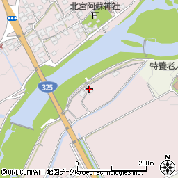 熊本県菊池市上赤星1227周辺の地図