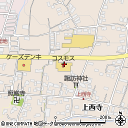 熊本県菊池市上西寺1460周辺の地図