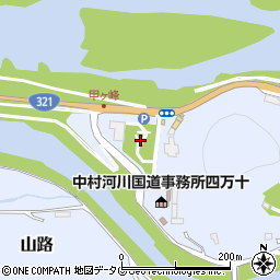 四万十川記念公園周辺の地図