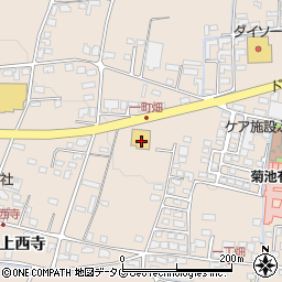 熊本県菊池市上西寺1661周辺の地図