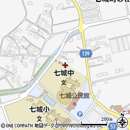 熊本県菊池市七城町甲佐町55周辺の地図