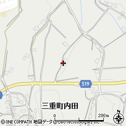 大分県豊後大野市三重町内田1873周辺の地図