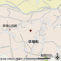 長崎県大村市草場町周辺の地図