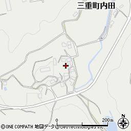 大分県豊後大野市三重町内田4400周辺の地図