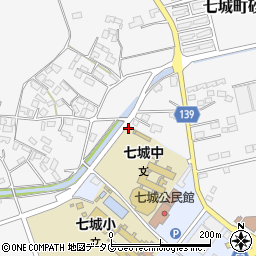 熊本県菊池市七城町甲佐町53周辺の地図