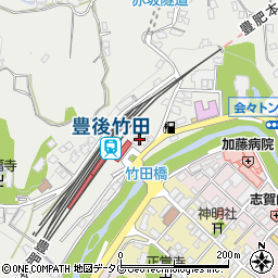 九州労働金庫竹田支店周辺の地図