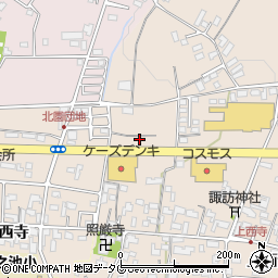 熊本県菊池市上西寺1449周辺の地図
