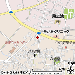 熊本県菊池市下西寺1387周辺の地図