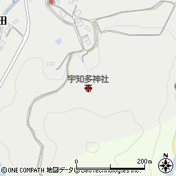 宇知多神社周辺の地図