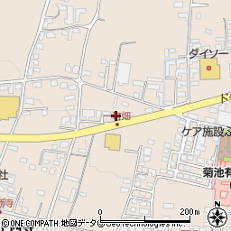 熊本県菊池市上西寺1658周辺の地図