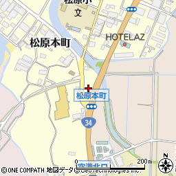 リンガーハット大村松原店周辺の地図