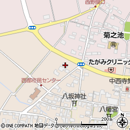 熊本県菊池市下西寺1362周辺の地図