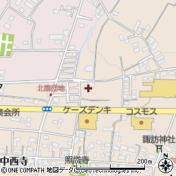 熊本県菊池市上西寺1443周辺の地図