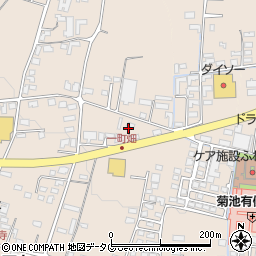 熊本県菊池市上西寺1740周辺の地図