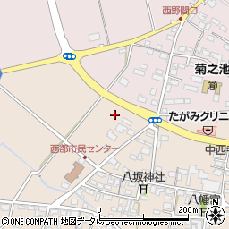 熊本県菊池市下西寺1363周辺の地図