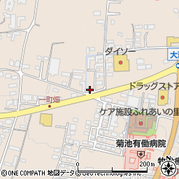 熊本県菊池市上西寺1646周辺の地図