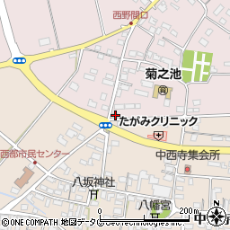 熊本県菊池市野間口714周辺の地図