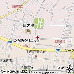 熊本県菊池市野間口697周辺の地図