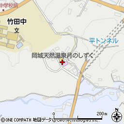 岡城天然温泉月のしずく周辺の地図