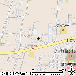 熊本県菊池市上西寺1640周辺の地図