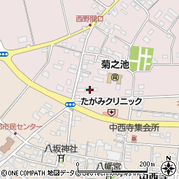 熊本県菊池市野間口716周辺の地図