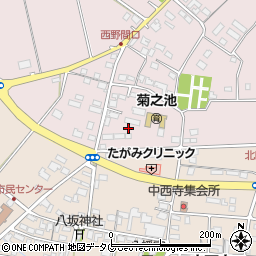 熊本県菊池市野間口718周辺の地図