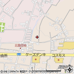 熊本県菊池市上西寺1487周辺の地図