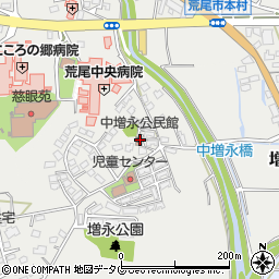 中増永公民館周辺の地図
