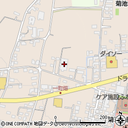 熊本県菊池市上西寺1638-7周辺の地図