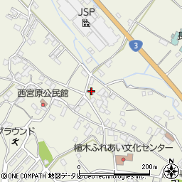 熊本県熊本市北区植木町宮原197周辺の地図