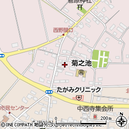 熊本県菊池市野間口724周辺の地図