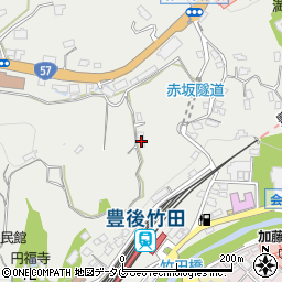 大分県竹田市会々2696-1周辺の地図