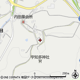 大分県豊後大野市三重町内田3744周辺の地図