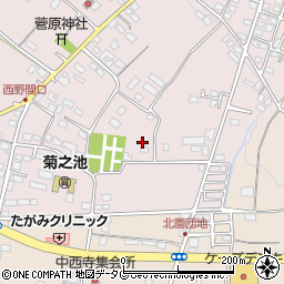 熊本県菊池市野間口702周辺の地図