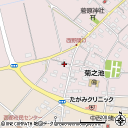 熊本県菊池市野間口891-1周辺の地図