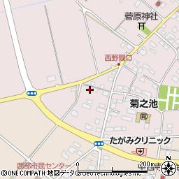 熊本県菊池市野間口899-1周辺の地図