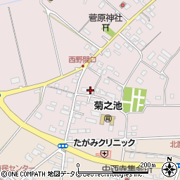 熊本県菊池市野間口738周辺の地図